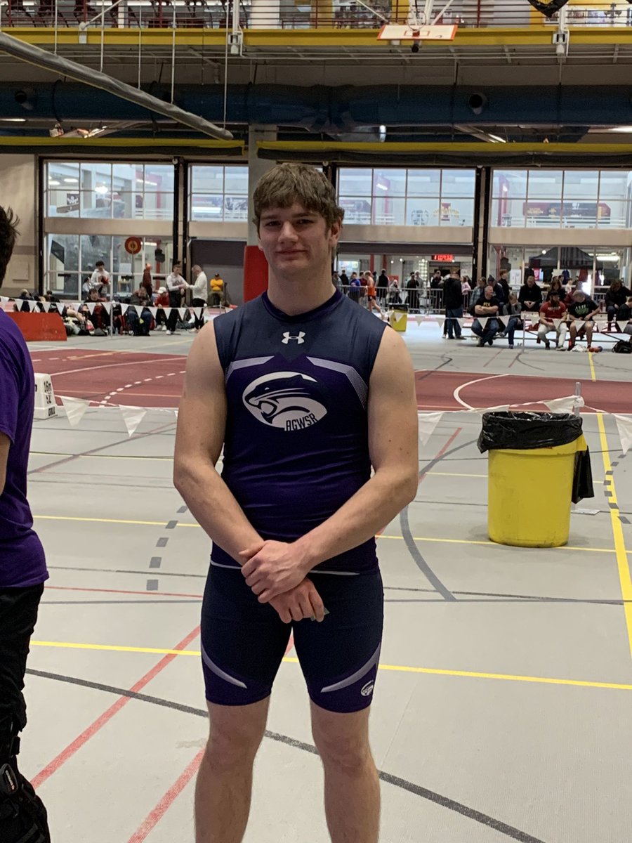 bheubner76's tweet photo. Congratulations to Aiden Heitland for winning the 1A shot put at the Iowa Track Coaches Indoor championships today with a throw of 47-03.75. https://t.co/3k7TSUgPMY