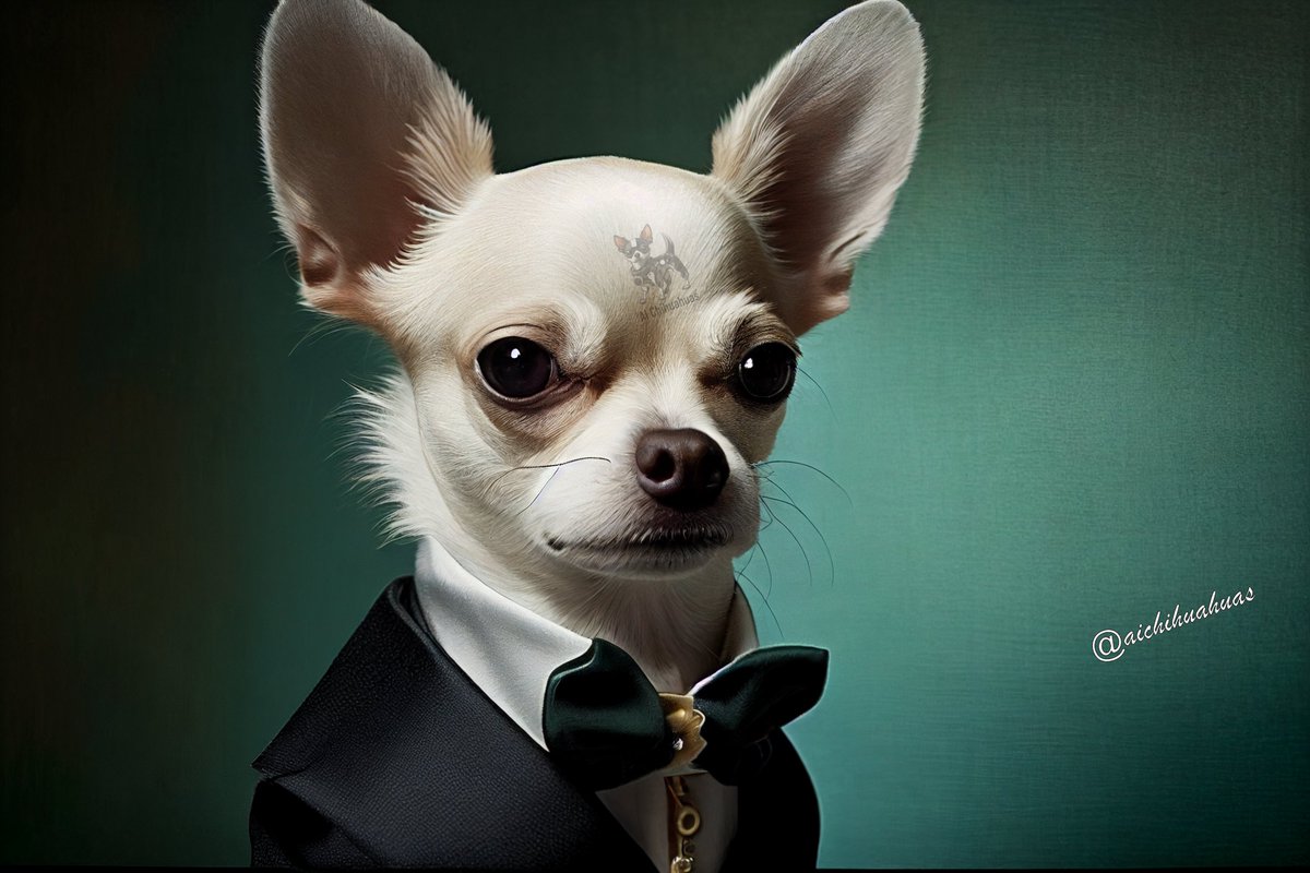 Ready to paw-ty the night away in my dashing tuxedo! Prom just got a whole lot cuter with this handsome Chihuahua by your side 🐾🎩 #PromPup #DapperDog #ChihuahuaLove #Chihuahua #chihuahuas #aichihuahuas #AIArtwork #AIArtworks #midjourney #midjourneyart