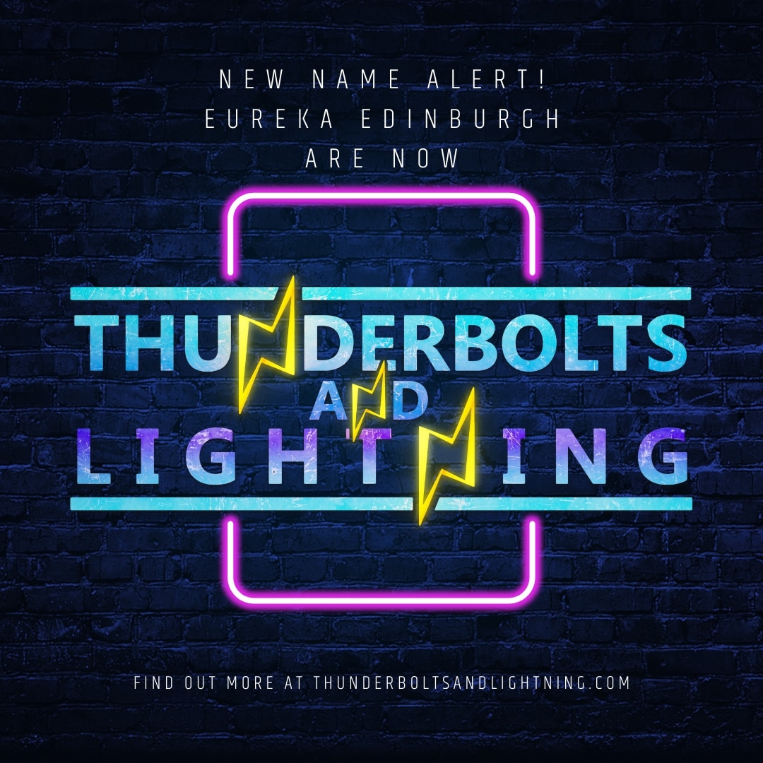 boltsnlightning's tweet photo. Exciting news!!! Eureka Edinburgh are changing names..... We're now Thunderbolts and Lightning. We've done all the hard work, so you can just sit back, relax and keep liking. https://t.co/SRwS5u8VQr