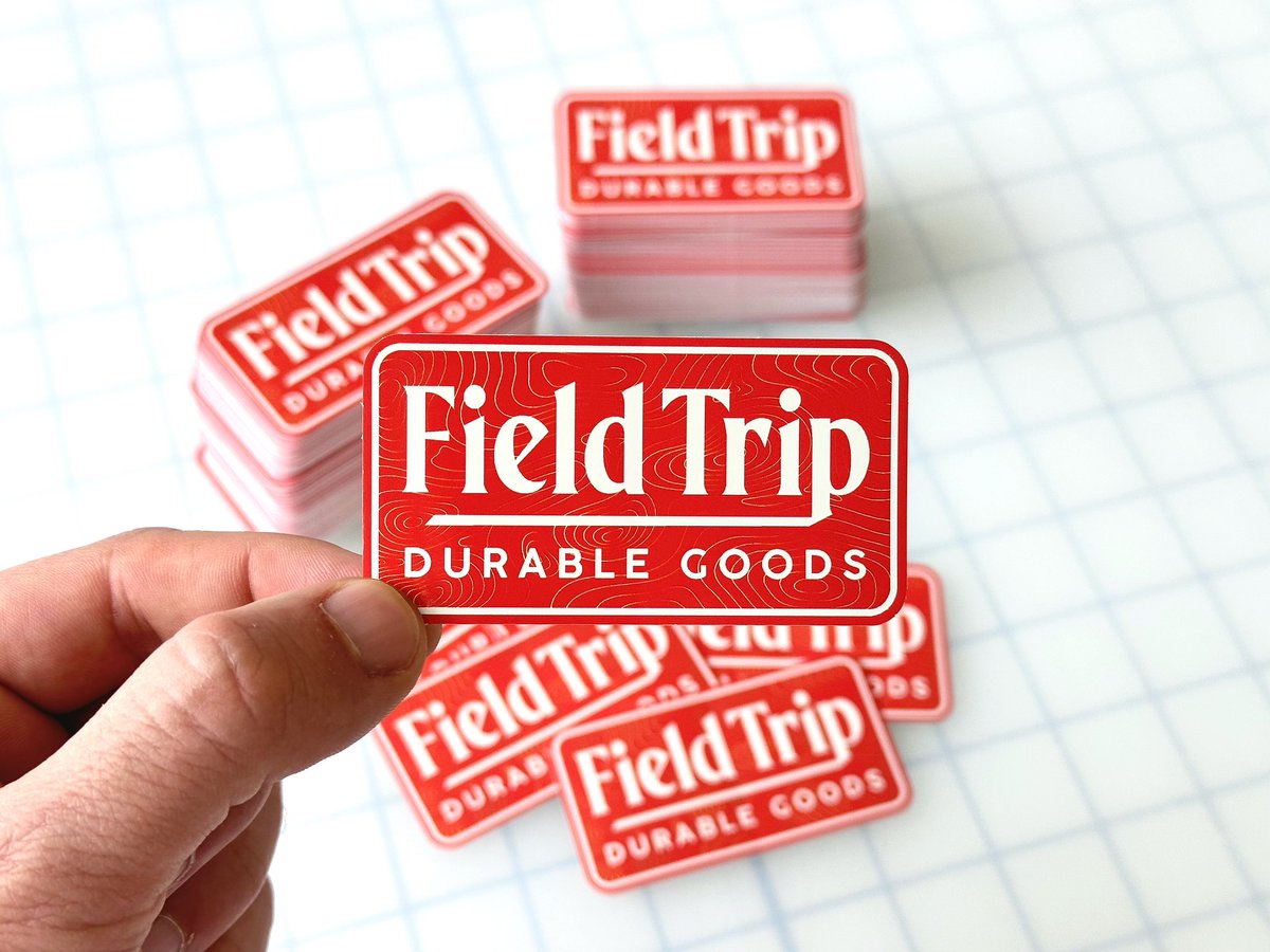 stickerism's tweet photo. 🐾 Die cut stickers we printed for @fieldtripdurablegoods https://t.co/ukU80elqIc