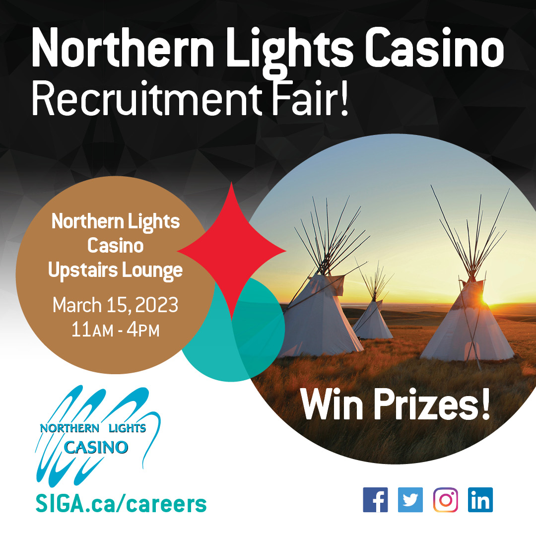 SIGA (@homesiga) on Twitter photo Looking for a #GameChanging career?
<a href="/NLCSIGA/">NorthernLightsCasino</a> is hosting a recruitment fair!
Come out and join us for a chance to win prizes, enjoy appetizers, and learn more about our career opportunities in person.
#NorthernLightsCasino #Recruitment #CareerFair #Sk Looking for a #GameChanging career?
<a href="/NLCSIGA/">NorthernLightsCasino</a> is hosting a recruitment fair!
Come out and join us for a chance to win prizes, enjoy appetizers, and learn more about our career opportunities in person.
#NorthernLightsCasino #Recruitment #CareerFair #Sk