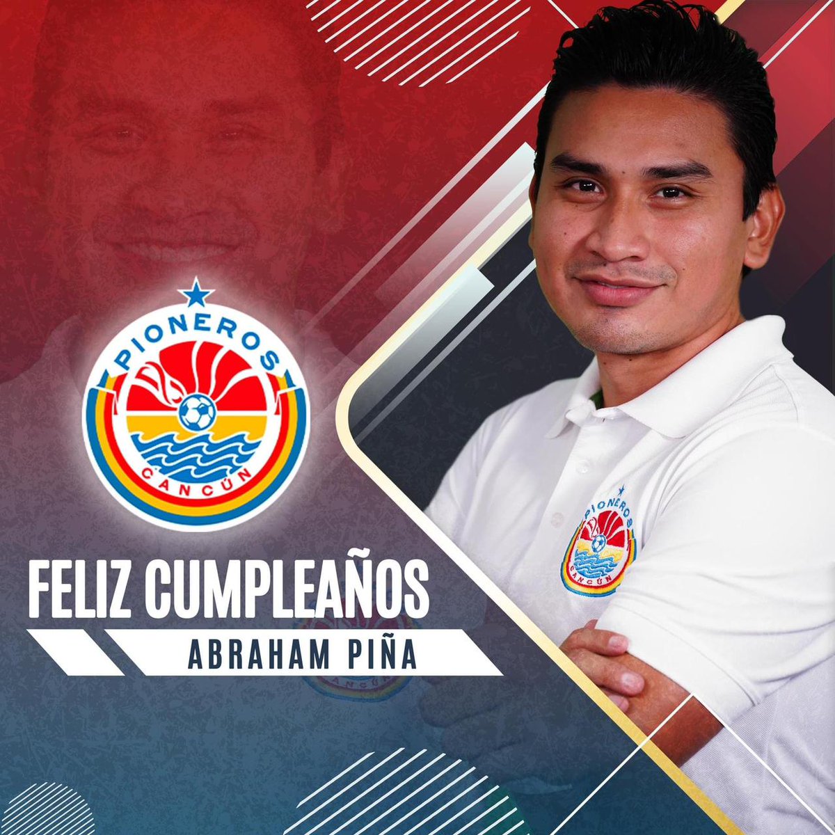 ¡Muchas Felicidades a nuestro queridísimo Abraham! 🥳🥳

¡Los mejores deseos siempre! De parte de tu familia Pionera🐍🐍

#PionerosFC #FamiliaPionera #SomosPioneros