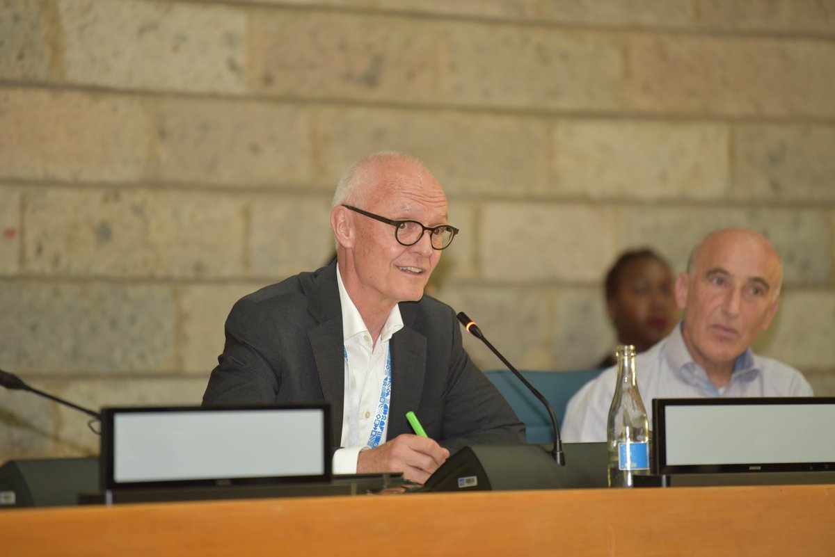 UNISNairobi's tweet photo. .@IsraelinKenya and @NorwayInKenya Ambassadors , H.E. Michael Lotem and H.E. Gunnar Andreas Holm respectively had an intense interactive session with the students at the @KenyaMUN2023  conference at UN office Nairobi. Session was moderated by @unicnairobi Dep.Director, @kanhema https://t.co/AX6vRjs1Rg