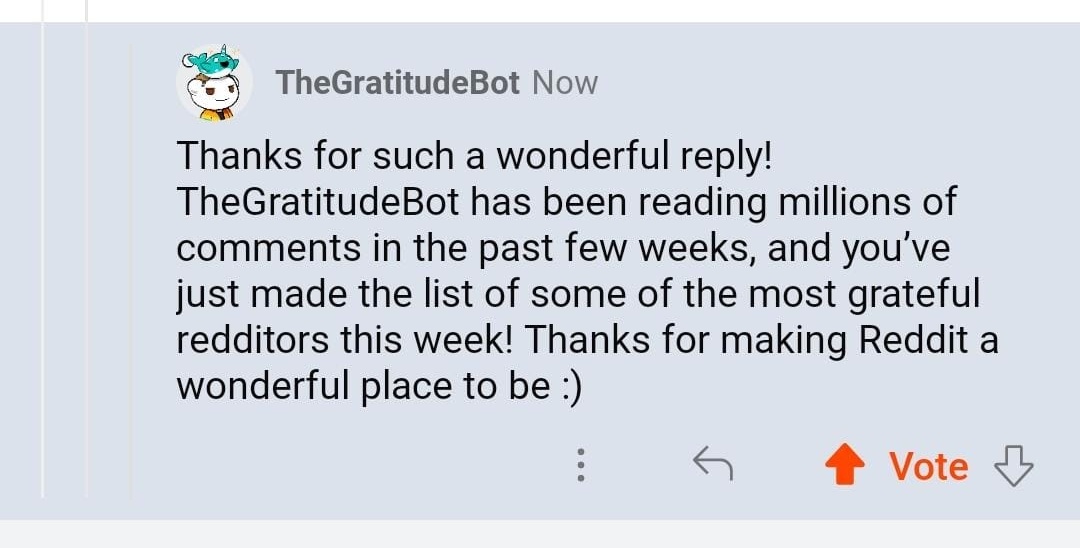 عشاني قلت شكرا ٣ مرات
يوضح لك اخلاق مستخدمين ريديت