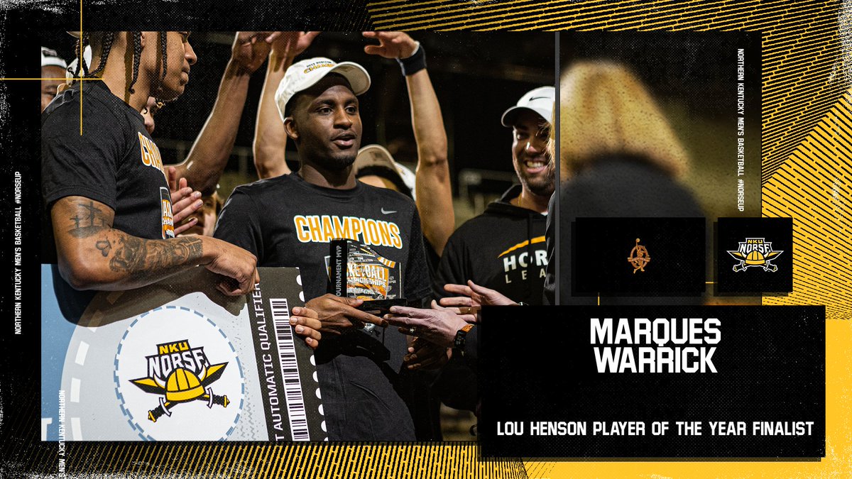 NKU Men's Basketball ๐ (@nkunorsembb) on Twitter photo One of the ๐ก๐๐ง๐๐ข๐ก'๐ฆ ๐๐๐ฆ๐ง ๐ค
<a href="/marques_warrick/">Marques Warrick</a> named a finalist for the Lou Henson National Player of the Year Award as one of the top student-athletes in college basketball ๐
๐ฐ - bit.ly/3ZEeWX8
<a href="/NKUNorse/">Northern Kentucky Athletics</a> | #NorseUp One of the ๐ก๐๐ง๐๐ข๐ก'๐ฆ ๐๐๐ฆ๐ง ๐ค
<a href="/marques_warrick/">Marques Warrick</a> named a finalist for the Lou Henson National Player of the Year Award as one of the top student-athletes in college basketball ๐
๐ฐ - bit.ly/3ZEeWX8
<a href="/NKUNorse/">Northern Kentucky Athletics</a> | #NorseUp