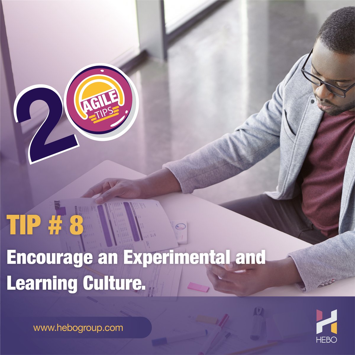 Tip #8 for Agile success: Foster innovation & growth with an experimental and learning culture. We've got expert tips to help you embrace new ideas and continuous learning - check out our blog for all 20! 💡 #AgileLife #InnovationCulture #LearningGoals