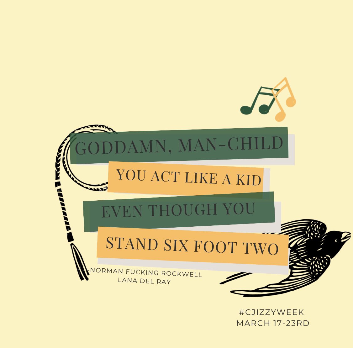 CJizzy_Week's tweet image. Ahhh! This is happening!! 7 days until #Cjizzyweek  !!