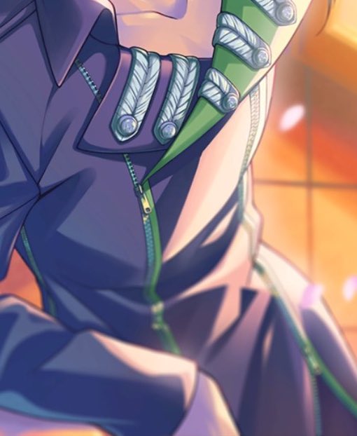 That zipper is holding his whole base outfit…