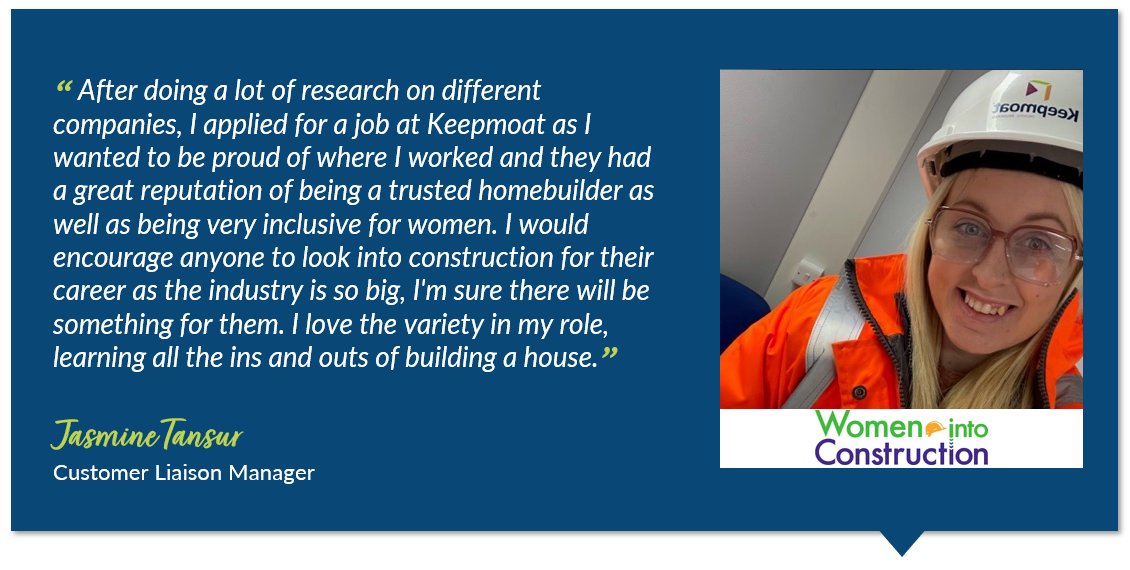 Meet Jasmine Tansur, our Customer Liaison Manager in the East Midlands. She chose to be a #WomanInConstruction as she had a keen eye for leadership and was intrigued by new builds, after purchasing her own. #WomenInConstructionWeek #Construction #CustomerService