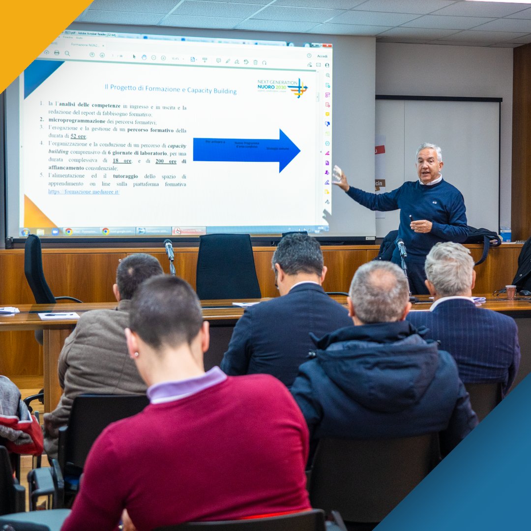 NG_Nuoro2030's tweet photo. Al via fase di formazione e capacity building!
270h di formazione, laboratori e consulenze per Comuni e Stake Holder per arrivare a una strategia comune di #Areavasta capace di affrontare e gestire progetti di grande rilievo.
👉https://t.co/fMsiD99Dz7
#MNGC #cittàpilota #mediaree https://t.co/OaczQFPkRE
