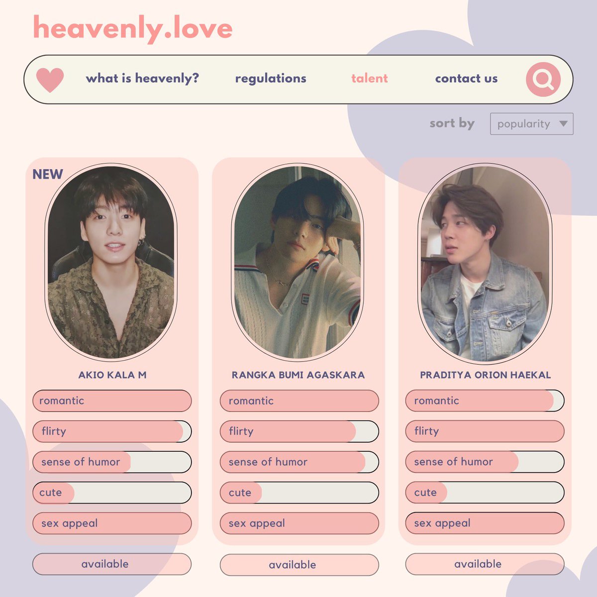 kisserkook's tweet photo. heavenly. 

“welcome to heavenly, meet the boy who will bring heaven to you.”

— jimin, taehyung, jungkook, oc au by © kisserkook https://t.co/RAsxDdMjgx