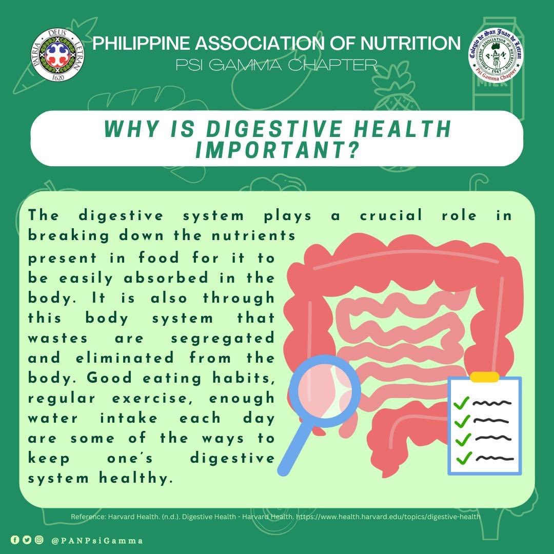 PANPsiGamma's tweet photo. The Philippine Digestive Health Week is celebrated every second week of March to encourage Filipinos in taking care of their gut health by eating fiber-rich foods that are found mostly in fruits and vegetables and drinking enough water. https://t.co/kWqEnHh1UW
