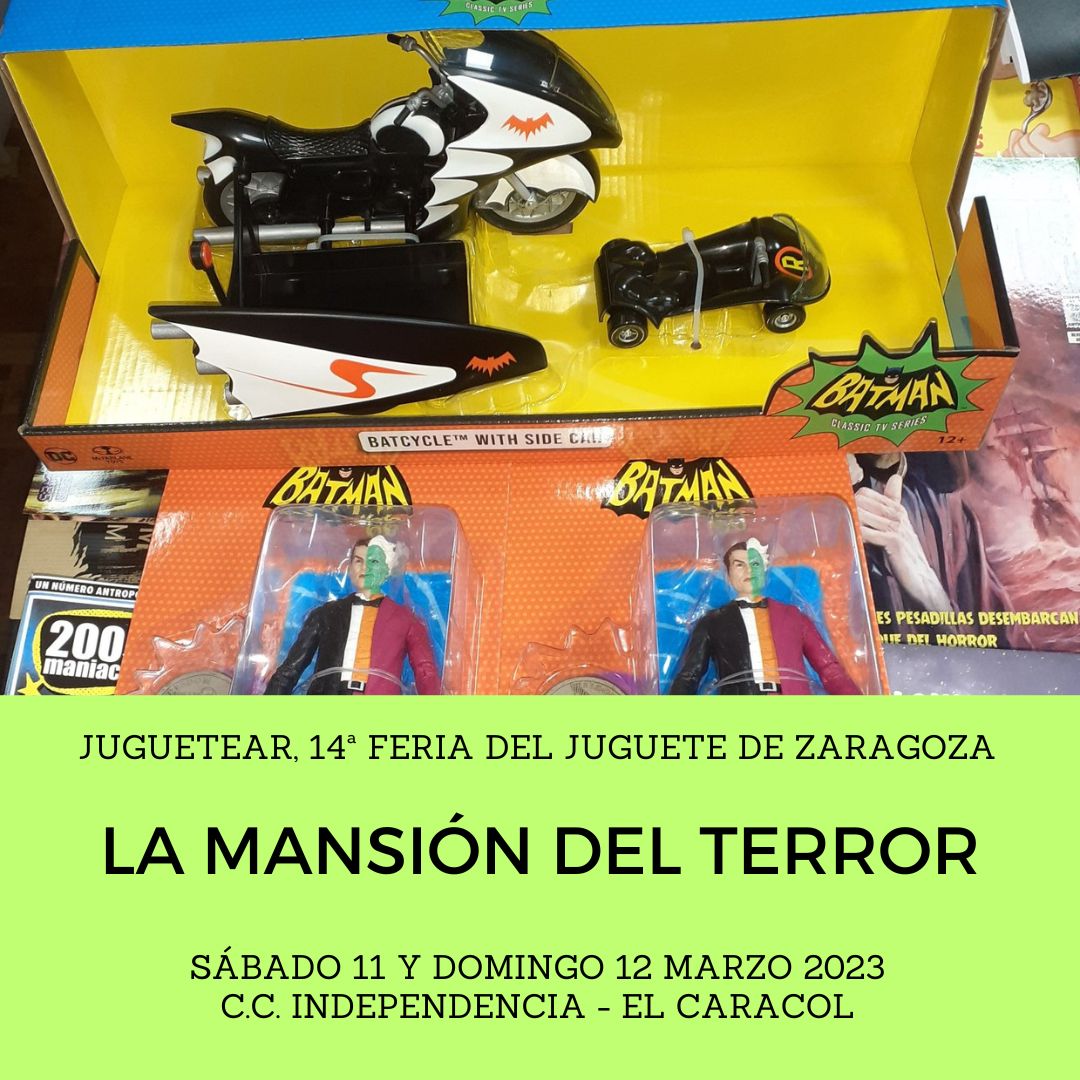 JuguetearZgz's tweet photo. Finde de firmas en @ccicaracol: el coleccionista Álex Algarra, homenajeado en el cartel oficial de @JuguetearZgz, os dedicará su último libro, dedicado a la mítica fábrica de juguetes #comansi. ¡Estará todo el sábado hasta el domingo al mediodía en el stand de @LMansionDTerror! https://t.co/XBYdRywcXe