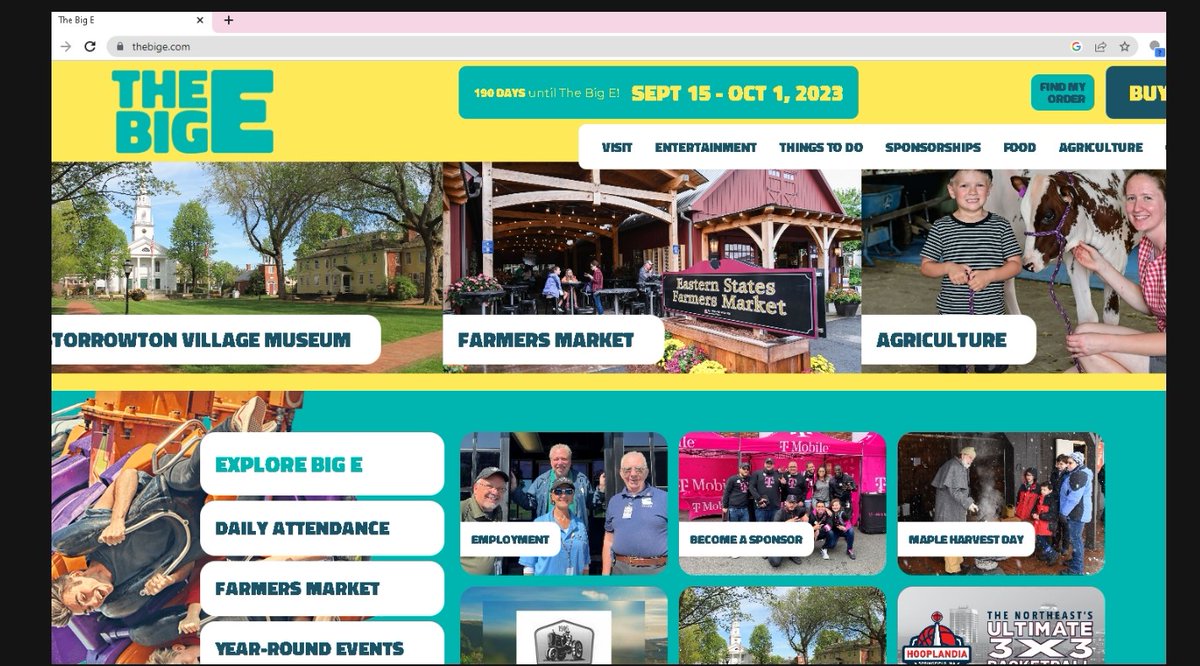 For 9 years Ive been representing T-Mobile at this event. Im thrilled to see we made their website as a sponsor. Quite excited for my 9th year at the Big E.  with so many amazing people. See you there! <a href="/TMobile/">T-Mobile</a>