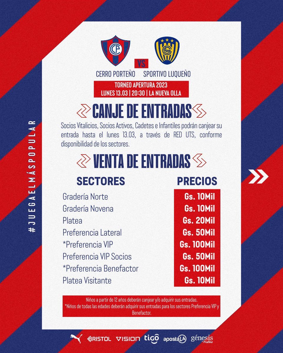 hillporteno's tweet photo. #80mil 
#800mil
#100mil 
Cerristas en la cancha
A reventar la Olla el día lunes vs Luqueño y el jueves vs Fortaleza.
Precios populares para el #ElMásPopular https://t.co/7TDbkJyxty