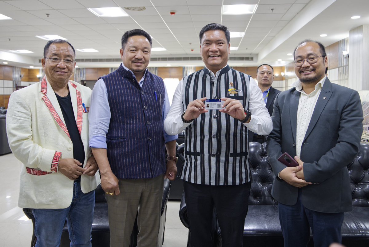 PemaKhanduBJP's tweet photo. Digital Health ID card ~ A revolutionary step in health sector! It allows you to keep your health records digitally and access verified Digi Doctors as well.

Got my health card today. Request all to register &amp; benefit from people friendly initiative of PM Shri @narendramodi ji! https://t.co/zJ1nH2TNaV