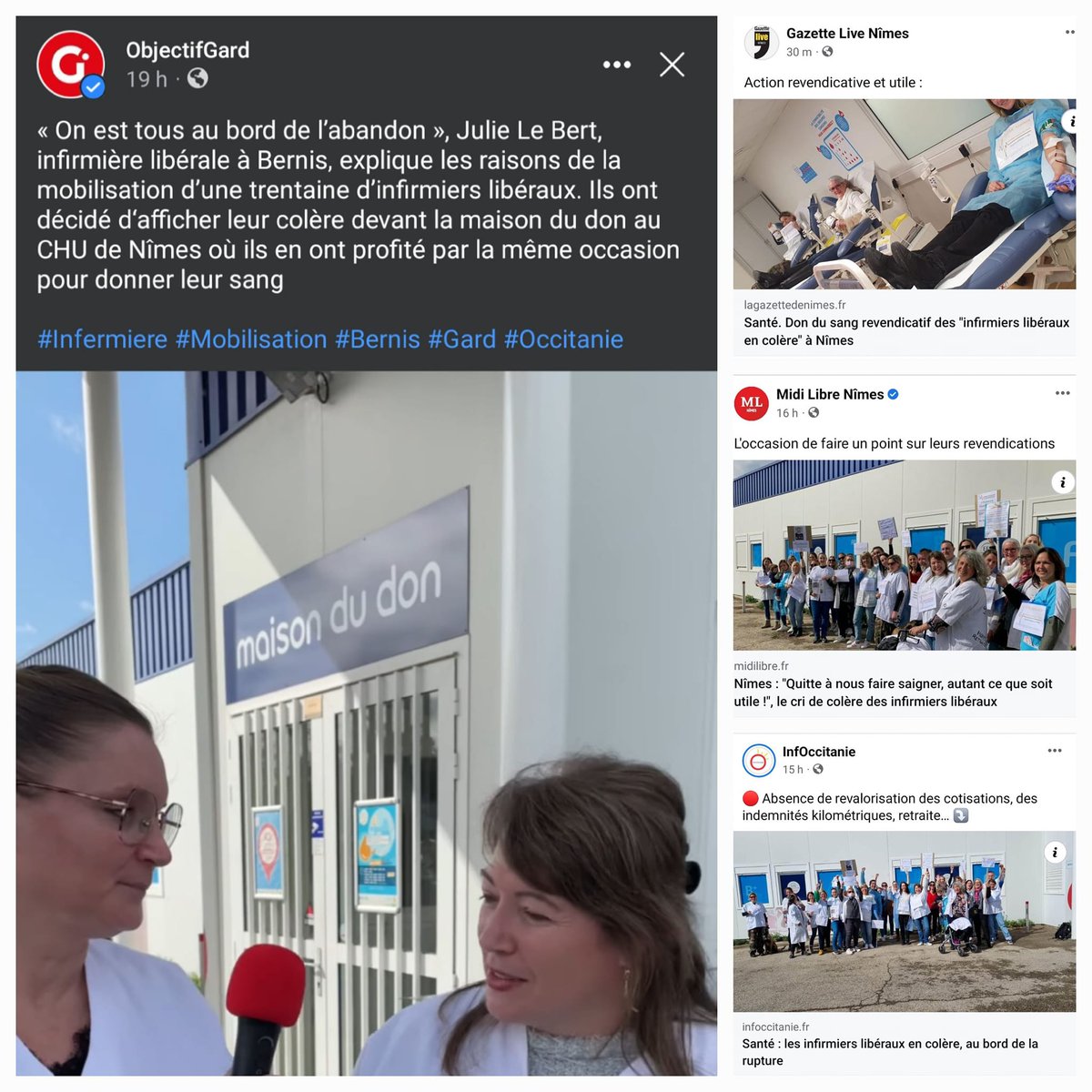 Idelencolere's tweet image. un petit florilège de la journée d'hier #infirmiersliberauxencolere #infirmiersliberauxmeprises