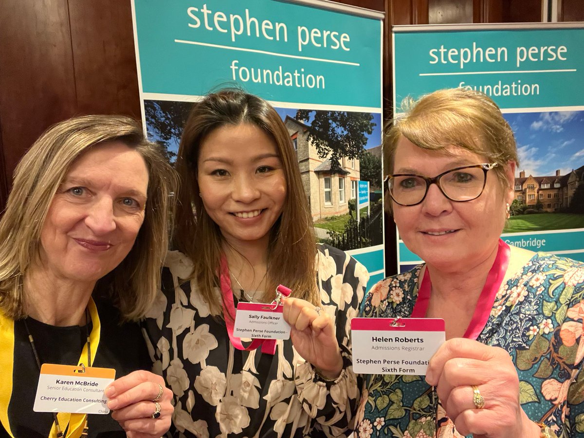 SPFSchools's tweet photo. The Stephen Perse Admissions Team are delighted to be building relationships with agents from all over the world at the British Boarding Schools Workshop.
#BBSW @BBSNUK #BBSWMarch2023 #BoardingSchool #ILoveBoarding #Cambridge https://t.co/Y7c5xtVx34