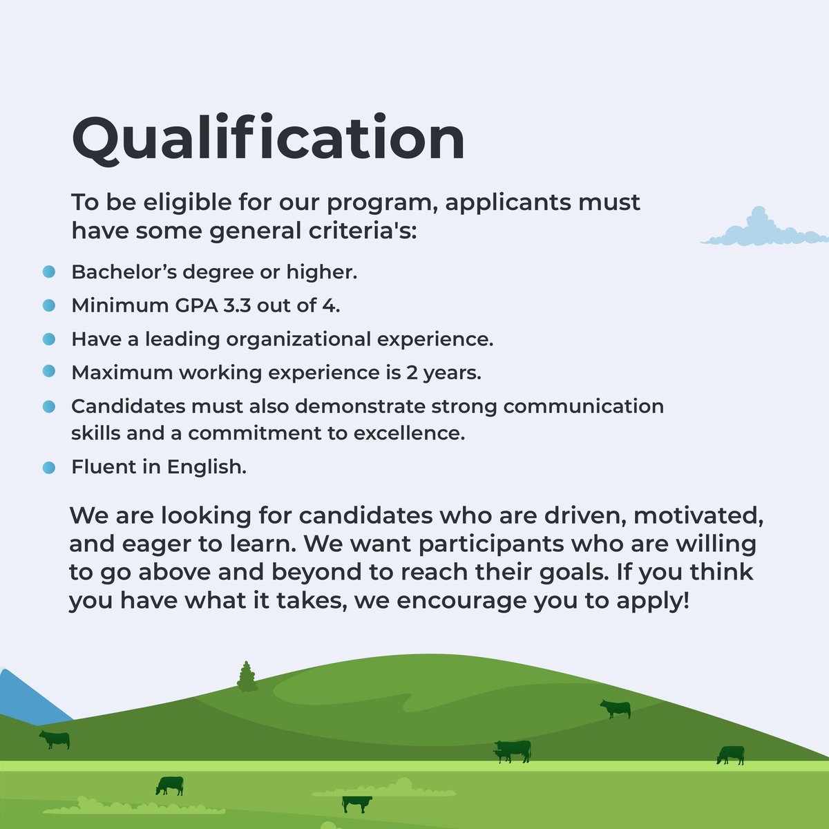 KampusUpdate's tweet photo. Join Frisian Flag Indonesia's Management Trainee Program and get the chance to learn from the best in the industry.

Don't miss out on this opportunity to develop your skills and unleash your potential. Register now! https://t.co/MCcZbJYyfu

#KUJobs https://t.co/fdk6ialula