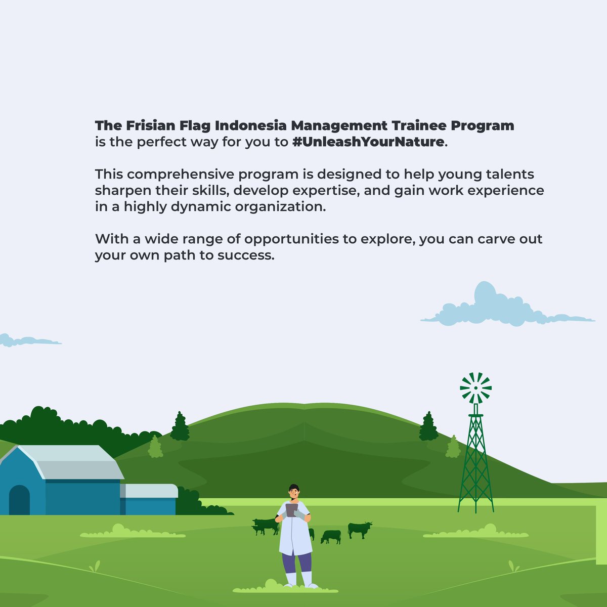 KampusUpdate's tweet photo. Join Frisian Flag Indonesia's Management Trainee Program and get the chance to learn from the best in the industry.

Don't miss out on this opportunity to develop your skills and unleash your potential. Register now! https://t.co/MCcZbJYyfu

#KUJobs https://t.co/fdk6ialula
