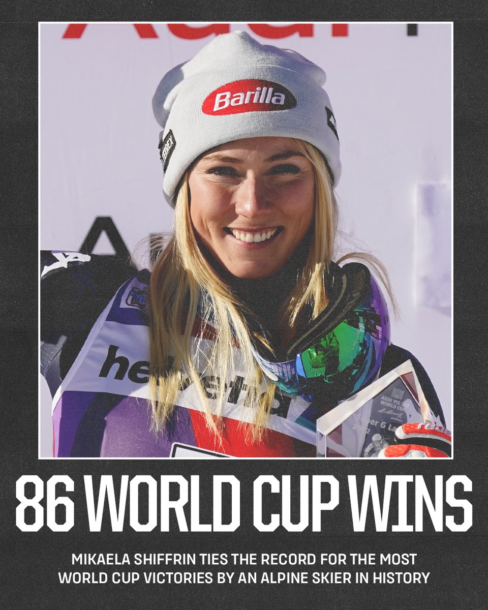 NBCSports's tweet photo. .@MikaelaShiffrin keeps on GOATing. 🐐 https://t.co/6wRtgUIh1p