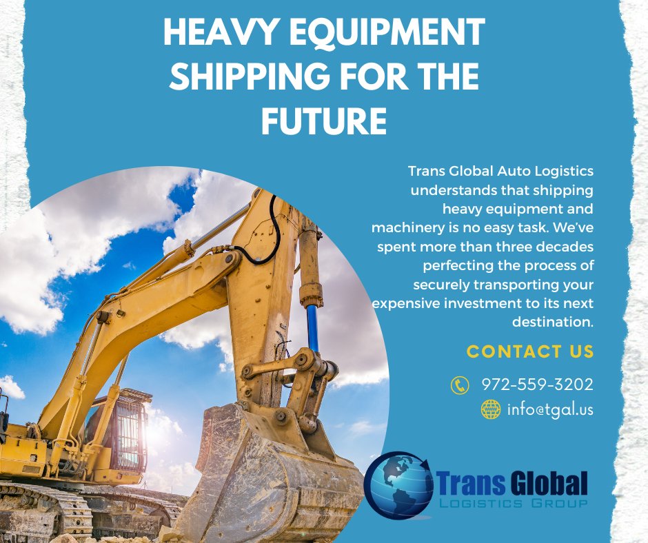 Let our team ship your #HeavyMachinery from #CONEXPO to its new destination! We offer a variety of options for heavy equipment shipping. Speak with us today! tgal.us 972-559-3202 info@tgal.us #HeavyMachineryShipping #HeavyEquipment #Construction #Shipping