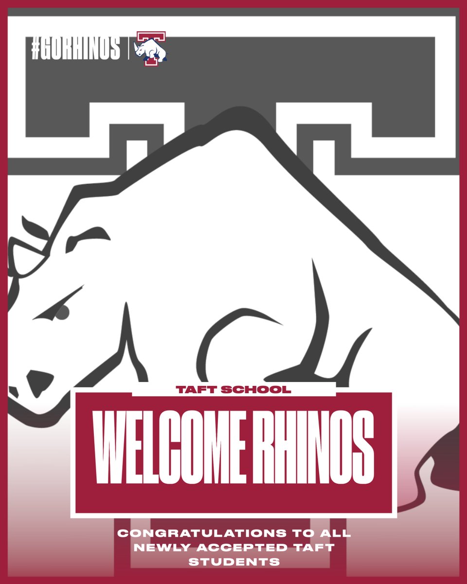 TaftRhinos's tweet photo. It's finally Decision Day!

Congratulations to all newly accepted Rhinos! Welcome to Taft!

#taftathletics #gorhinos #gobigred #wearetaft #whytaft #nonutsibi https://t.co/Cqzo1spglZ