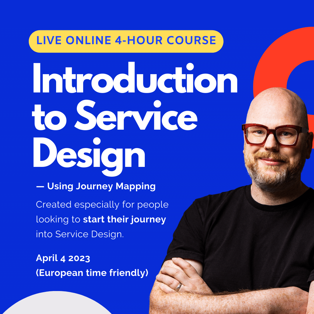Yesterday we launched our new course 'Introduction to #ServiceDesign using #JourneyMapping' and have already sold a bunch of tickets for this blended learning experience.
We carefully redesigned our pricing structure . Now people can access the course for just €69.