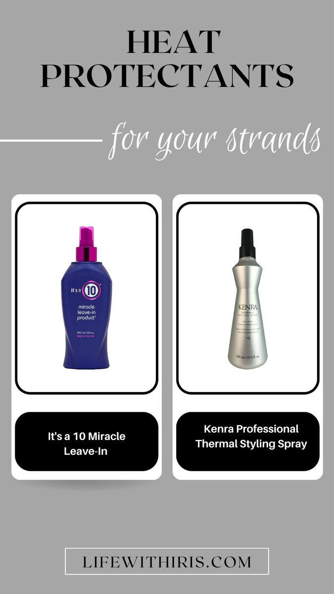 Some of our favorite Heat Protectants for your strands that provide real coverage, leaving your hair sleek, healthy, and shimmering.  <a href="/Itsa10Haircare/">It's a 10 Haircare</a> <a href="/KenraPro/">Kenra Professional</a> #HairCare #Beauty