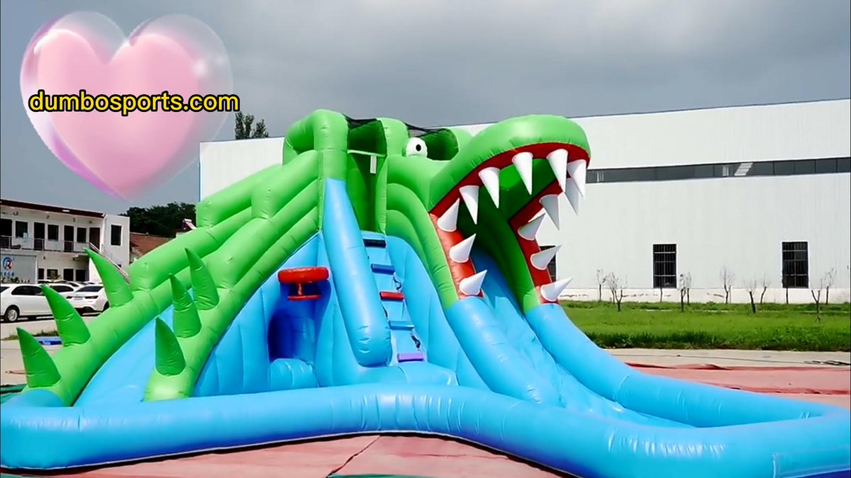 's tweet image. 🎇 Summer is coming, still worried about what products on, this dinosaur water slide, is definitely the favorite of the children. 💌 DM me for a discount!

 #inflatablewaterslide
#Inflatablewaterslides #Giantinflatablesides #Largebouncyslides #factory