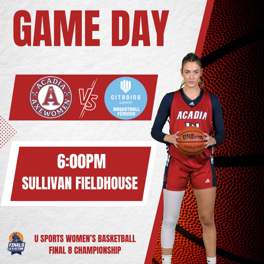 Axewomen Basketball (@axewomenbb) on Twitter photo The Axewomen take on <a href="/Citadins/">Citadins de l'UQAM</a> UQAM
tonight🅰️🪓
📍Sullivan Fieldhouse - Sydney, NS
⏰6:00pm AT
🆚 <a href="/Citadins/">Citadins de l'UQAM</a> UQAM
📺CBC GEM app *or* cbcsports.ca
<a href="/AcadiaAthletics/">Acadia Athletics</a>
#axebasketball #axewomen #axewomenbasketball The Axewomen take on <a href="/Citadins/">Citadins de l'UQAM</a> UQAM
tonight🅰️🪓
📍Sullivan Fieldhouse - Sydney, NS
⏰6:00pm AT
🆚 <a href="/Citadins/">Citadins de l'UQAM</a> UQAM
📺CBC GEM app *or* cbcsports.ca
<a href="/AcadiaAthletics/">Acadia Athletics</a>
#axebasketball #axewomen #axewomenbasketball