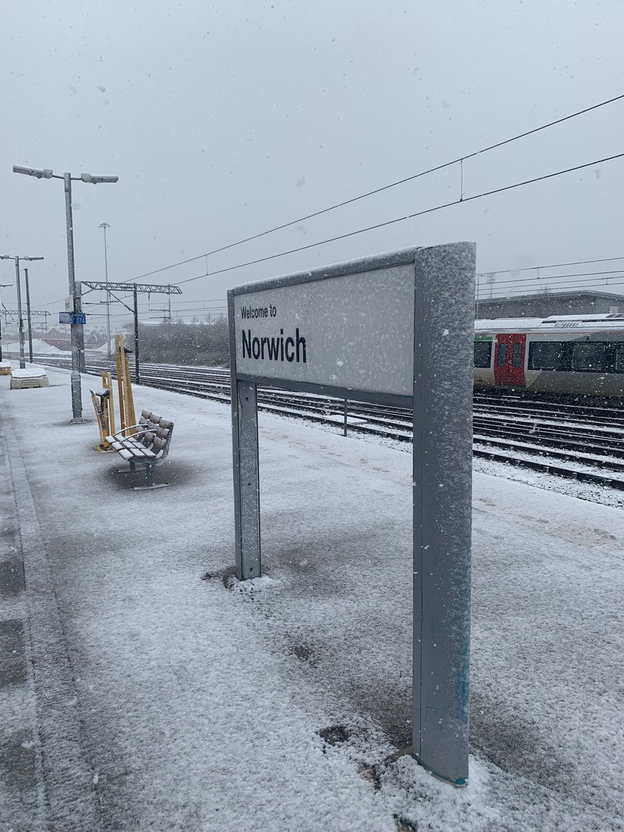 I have arrived at the final stop of this week’s future charging locations tour and judging by this weather I might be stuck here 🥶🥶