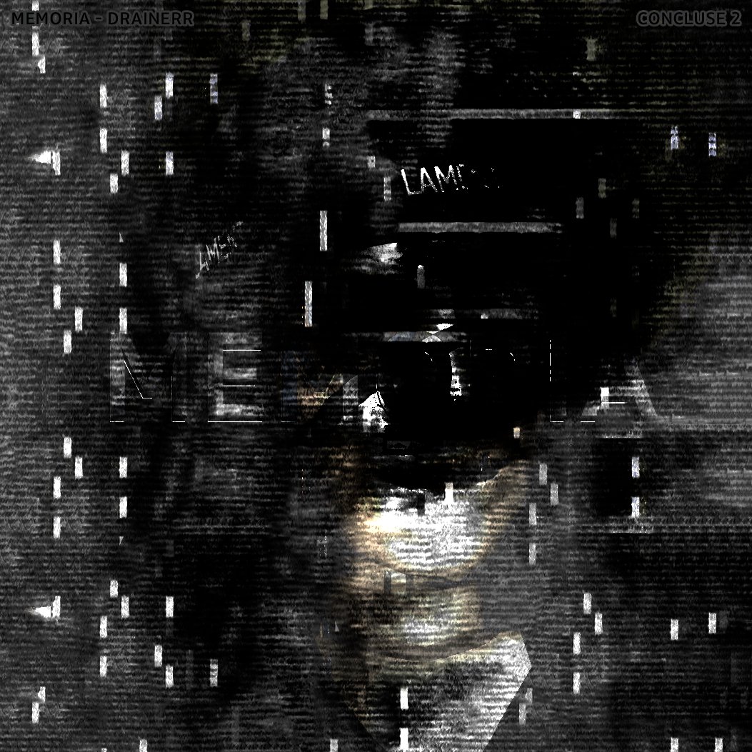 concluse_dev's tweet photo. Album artwork for the new track #MEMORIA💾 
Releasing this weekend💿

#indiedev #soundtrack #drainerr https://t.co/8ac3DGMzHq