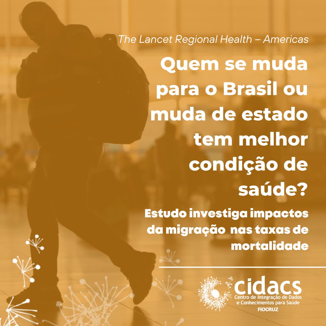 Artigo Novo 📰🧳

Mudar em busca de novos projetos ou mesmo para garantir a sobrevivência é o que fazem milhões de pessoas migrarem todos os anos, seja para outro país ou entre estados. Mas esse deslocamento implica em melhores condições de saúde? 

Leia: bit.ly/MigranteseSaud…