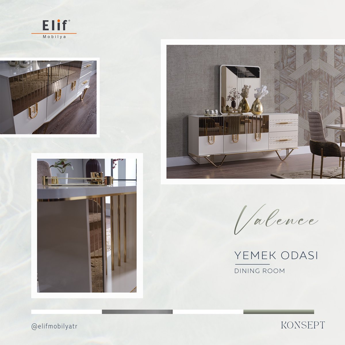 Valence YEMEK ODASI..

#elifmobilya #elifmobilyatr #mobilya #kayseri #valence #koltuk #koltuktakımı #salon #salontakımı #konsept #yemekodası #yemekodasıtakımı