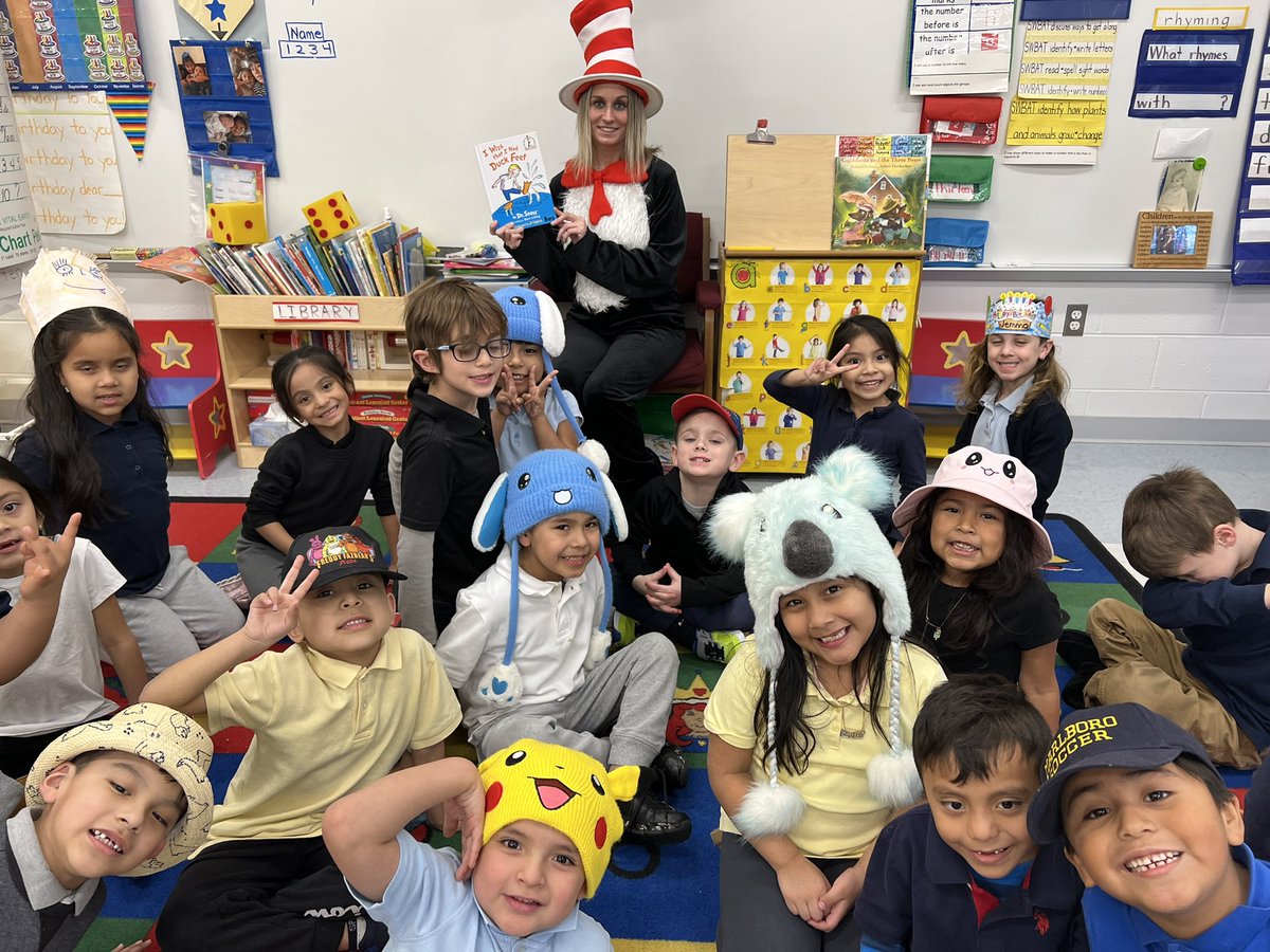 Read Across America fun 
The Cat in the Hat 
visit 
#believeinflc
