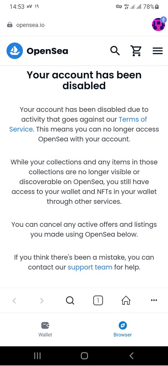 <a href="/opensea/">OpenSea</a> has blocked my wallet due to US sanctions against Iran.

🧵 A thread of objection 

It is important to recognize that such restrictions can have far-reaching consequences for innocent individuals who have no control over political decisions.

<a href="/opensea_support/">OpenSea Support</a>