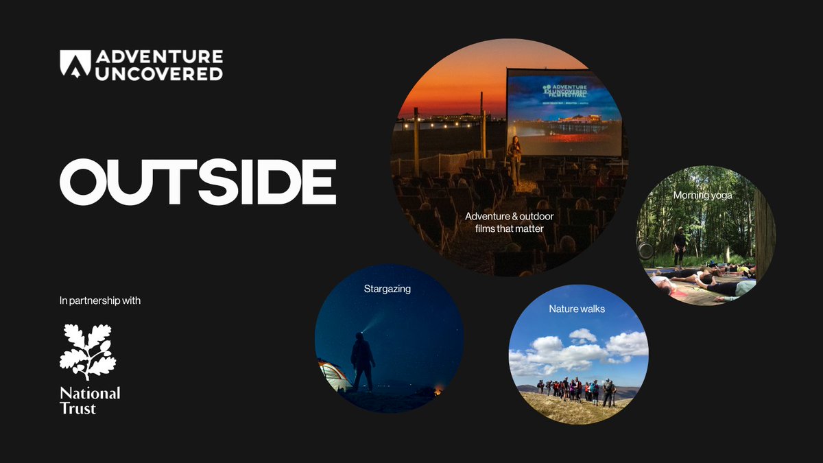 📢 We’re back from our winter hiatus to announce a new, exciting event and partnership with the <a href="/nationaltrust/">National Trust</a>, Adventure Uncovered ‘Outside’, a weekend of outdoor films and nature connection activities, celebrating Earth Day! 🌎 [1/3]
🔗 adventureuncovered.com/film-festival/…