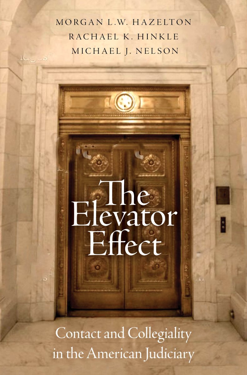 Proofs are done, and the book is coming in June! Lots of quantitative and (some dishy!) qualitative data about the effect of interpersonal relationships on  judges' behavior. Thanks to @OUPLaw for their help with the whole process and everyone who read drafts/saw presentations.