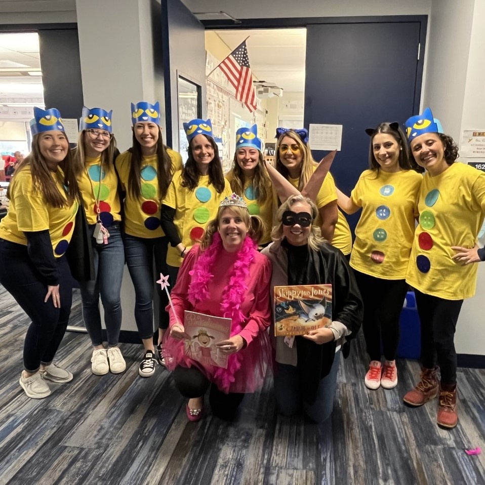 The fantastic FRCS Kindergarten team is ready for this afternoon's Story Book Character Parade at the Elementary School! #Enter2Learn #Exit2Lead #EdThatAddsUp 
#WeAreFRCS #ReadAcrossAmerica  #ReadingIsFun