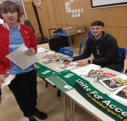 Ascent_Trust's tweet photo. Two players from Sunderland AFC came to Barbara Priestman and Portland Academies this week. 
The theme was United Access, so the players told us about facilities and clubs that are available for people with disabilities to join.  
@sunderlandAFC @b_p_academy #SpecialEducation https://t.co/mrq2cQEKDz