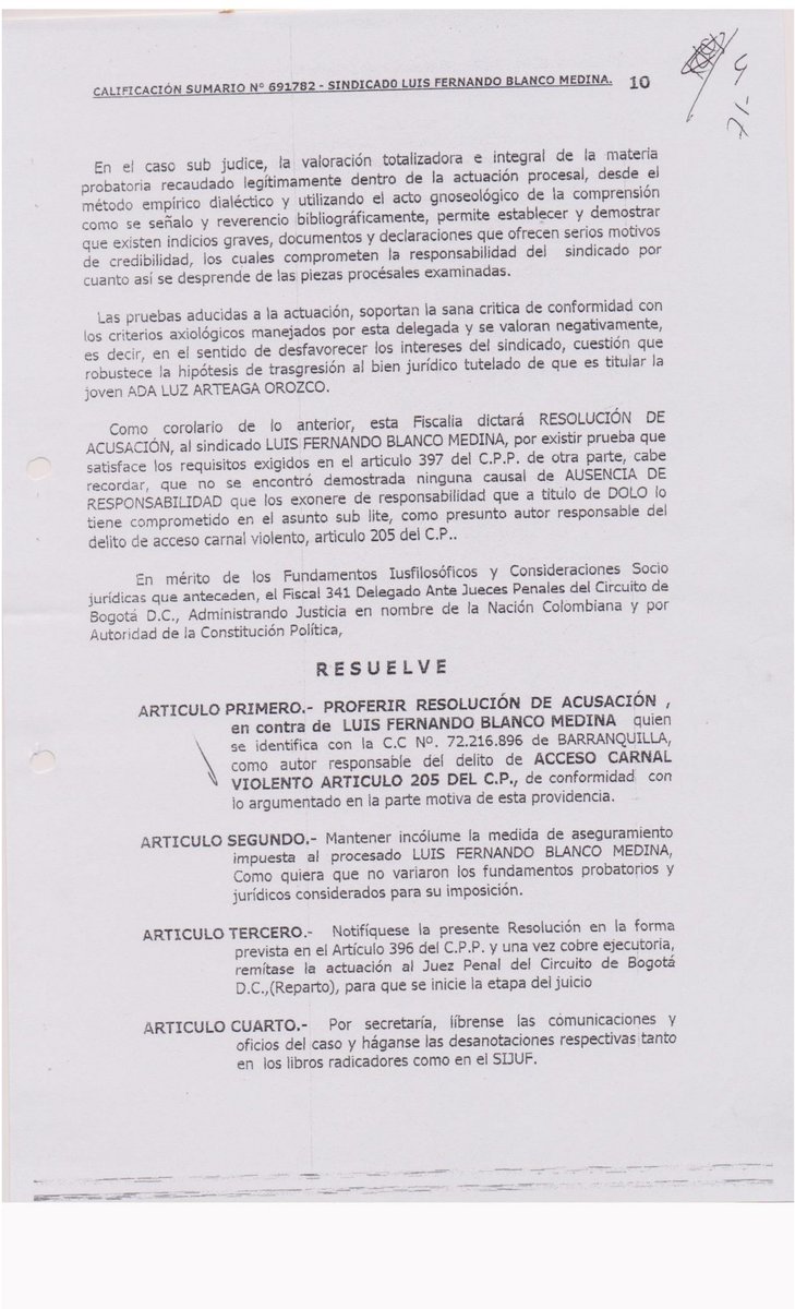 luismedina58h's tweet photo. @BluRadioCo @PLinero @NestorMoralesC todavía uds andan con esa yuca atravesada pensando que en colombia hay #DerechosFundamentales los invito a ver Acusan f. 1. 2 y, condenan fotos 3, 4 sin
#LeyPreexistente art. 29 Constitucional además clausuran juicio sin #AbogadoDefensor. https://t.co/sFpx6SlKMZ