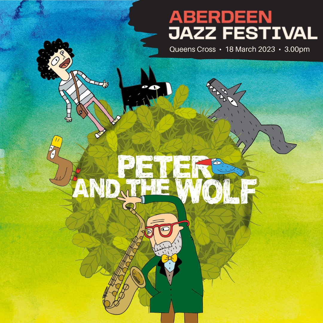 Just over 1 WEEK to go until we perform our new Doric adaptation of 'Peter and the Wolf' at Aberdeen Jazz Festival 🥳 

The concert also features local musicians in a special side-by-side performance with the SNJO - we hope to see you there!
Tickets 👉 bit.ly/3Yfsqaw