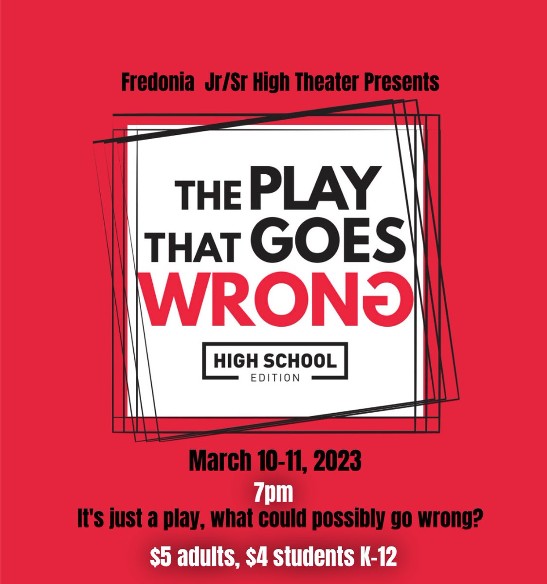 Show time!! #theplaythatgoeswrong #jacketnation