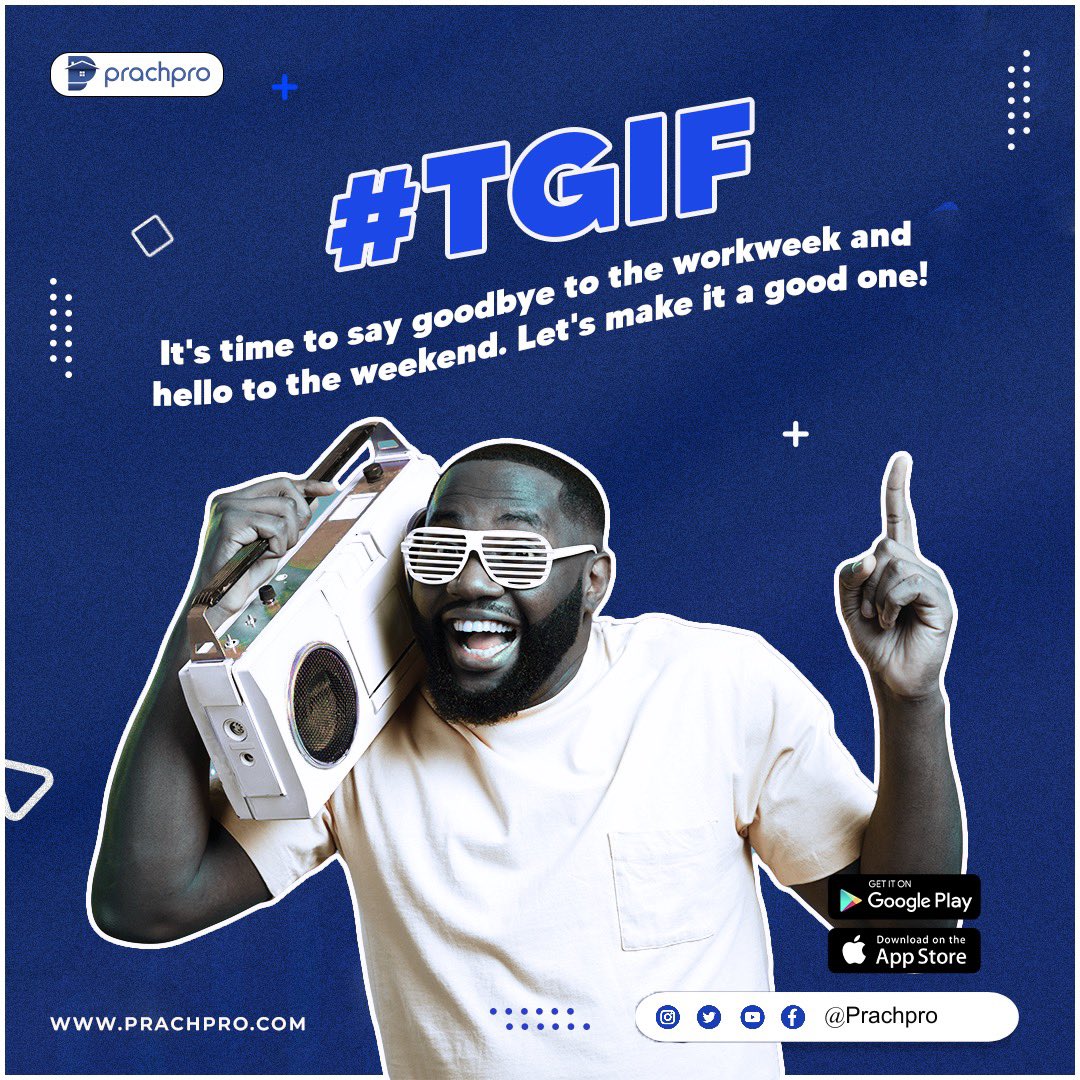 prach_pro's tweet photo. Friyay again!
What’s the weekend known for again?🌚
Party, chill, have fun!
What will you be doing this weekend? Tell us in the comment section.
#friday #friyay #tgif #thankgoditsfriday #prachpro #earnfromyourphone #earnfromhome #earn https://t.co/bPuYpIgfXr