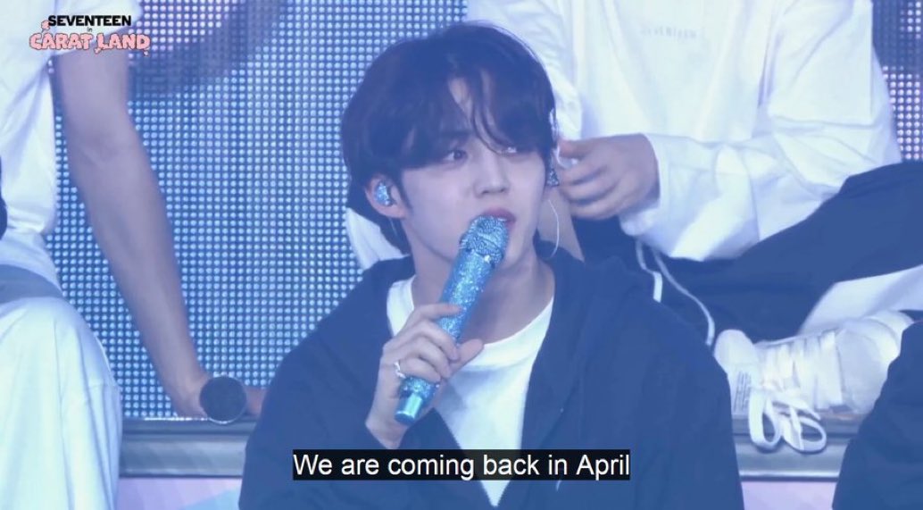 sounds_of_cheol's tweet photo. 🍒: " we will be coming back to make your april great"

SEVENTEEN comeback in April!!! https://t.co/kbWyjInipW