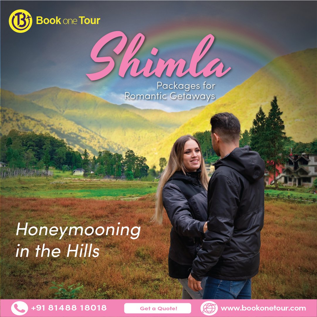 Escape to the enchanting mountains of Shimla with our exclusive honeymoon packages! ❤️🏔️ #ShimlaHoneymoon #bookonetour #honeymoon #HoneymoonPackages #RomanticEscape #MountainRetreat #HimachalPradesh #coupletrip #coupleplan #marriagetreat 
 #TravelWithLove #shimla #AdventureTime