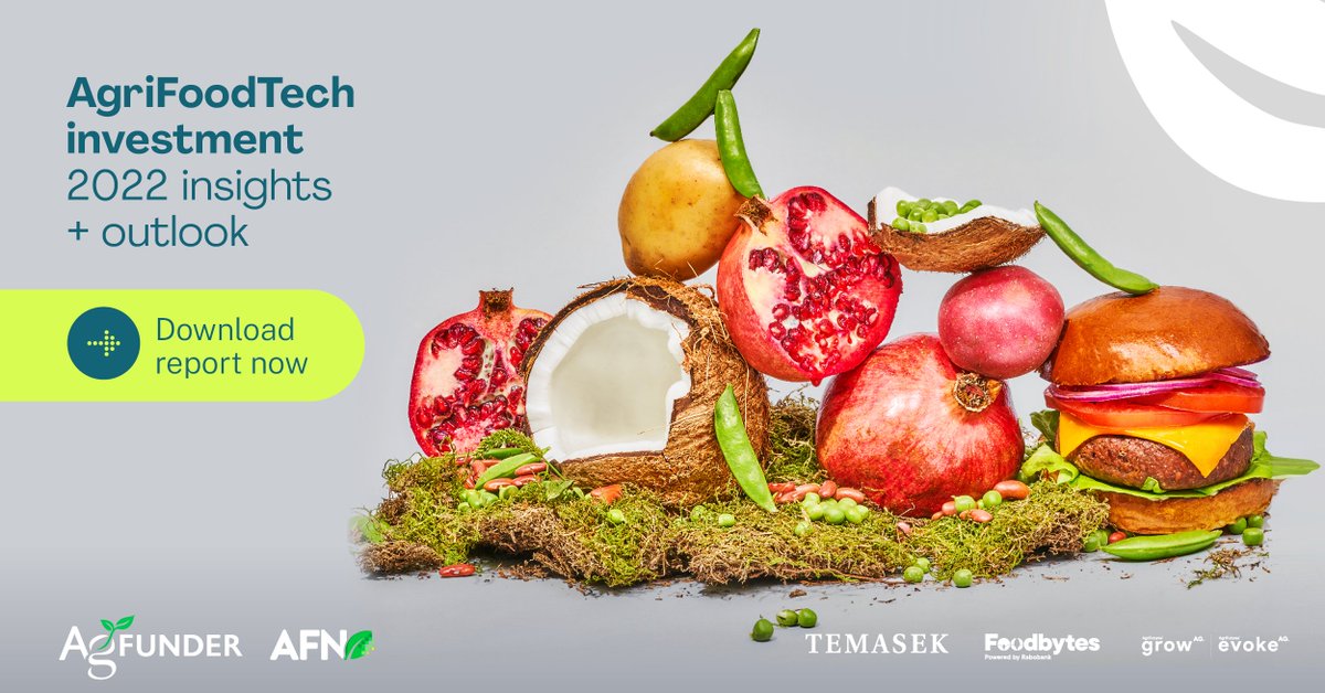 We’re proud to partner with @AgFunder on their annual Global AgriFoodTech Investment Report, putting numbers to the highs, lows, trends, troughs & bright spots in agrifoodtech funding. Download this FREE report: bit.ly/AGFUNDERGLOBAL… #AgFunderGLOBAL23