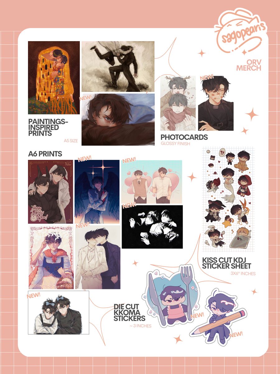 will be opening store pre-orders soon with new merch!! here's the catalogue🙏🙏 please look forward to it! 