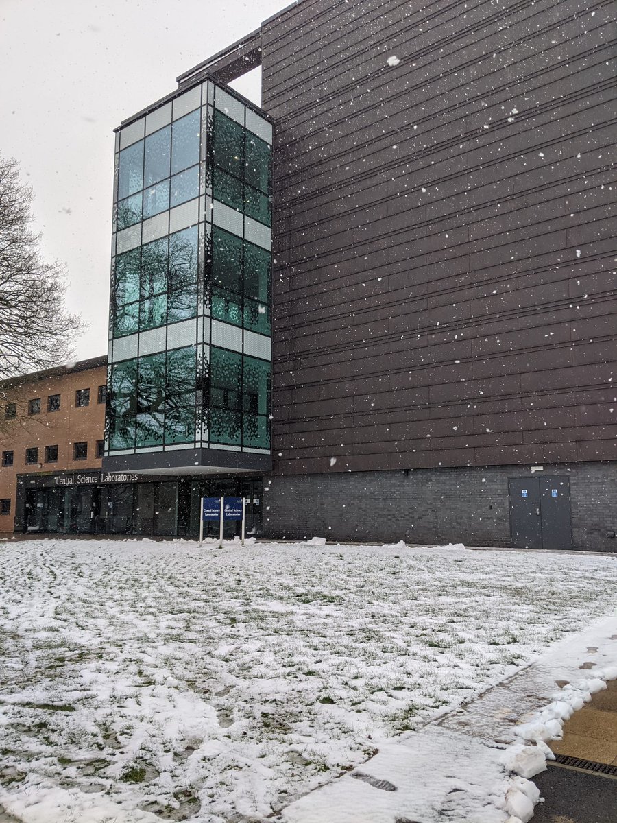 This week our @KeeleCSL has transformed from the Central Science Laboratories to the Central Snow Laboratories! ❄️